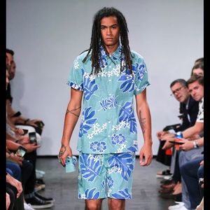 Todd Snyder x Reyn Spooner Green Leaf Palm Shirt